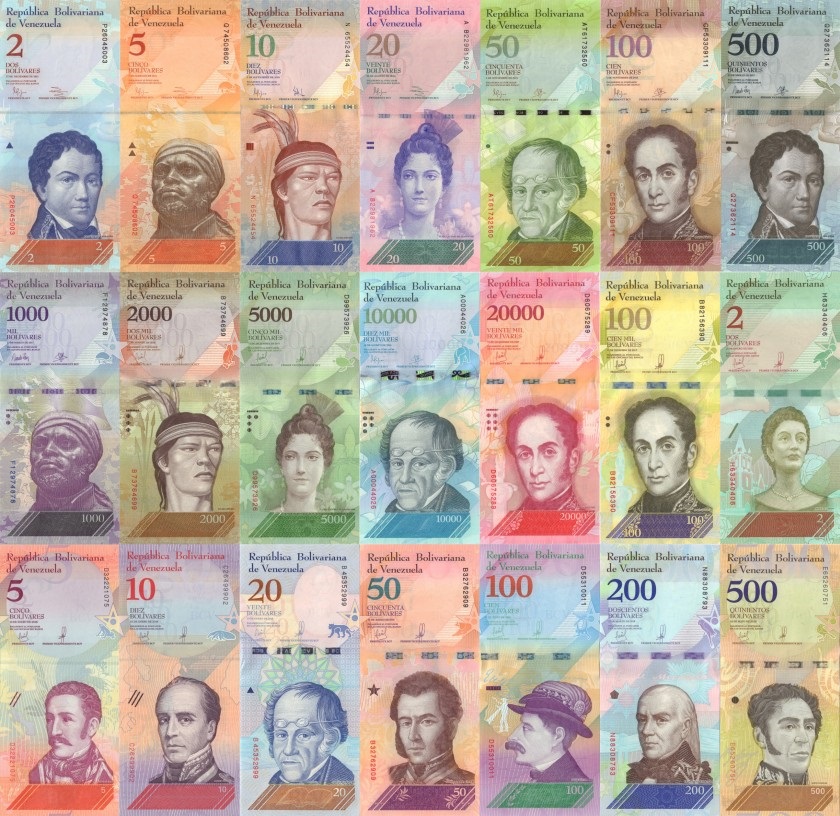 Venezuela (SET-21 banknotes) 2009-2018. UNC. P-88f-P-108b 10.50e 2vnt1
